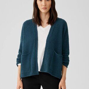 Eileen Fisher Cotton Fluff High Collar Cardigan s. XL new no tags